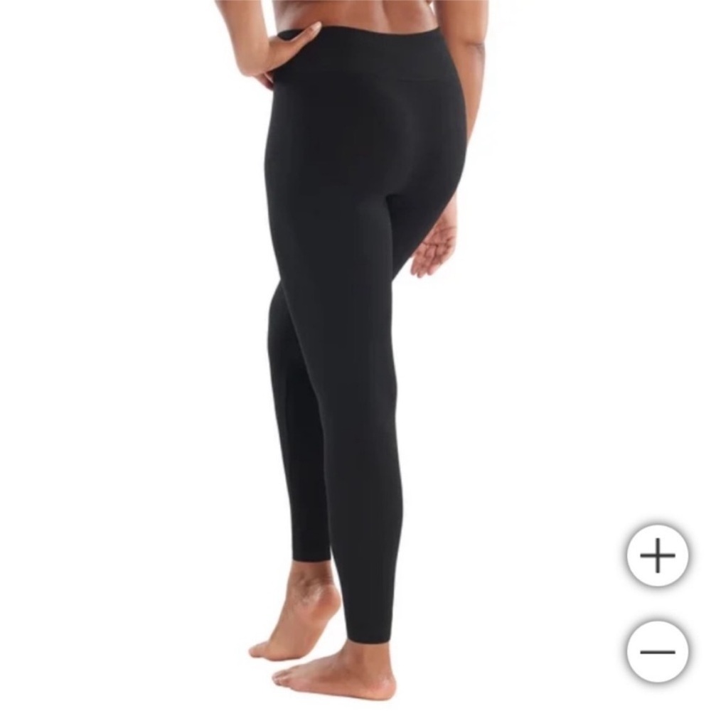 Two (2) Pairs Lemon Fleece Lined Leggings Black Size Small - Picture 5 of 9